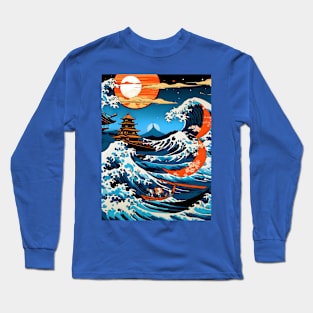 The Great Wave off Kanagawa Long Sleeve T-Shirt